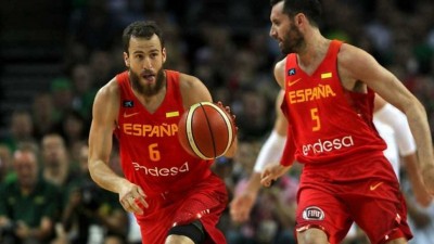 Баскетбольная майка Испания мужская красная 2017/18 5XL 