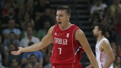 Баскетбольная майка Сербия мужская красная 2017/18 2XL 