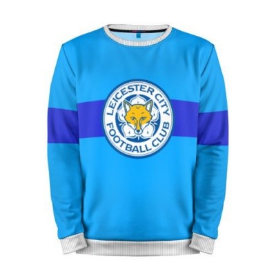 Мужской свитшот 3D «Leicester City Logo» white 