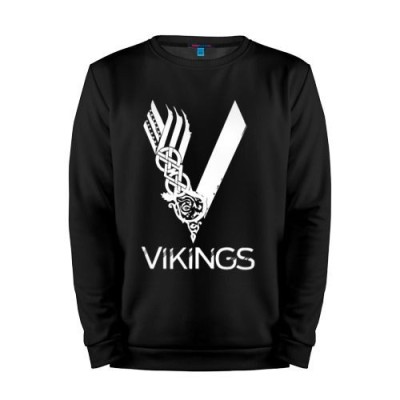Мужской свитшот хлопок «Vikings» black 