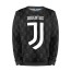 Мужской свитшот 3D «Juventus FC Pattern» black - Мужской свитшот 3D «Juventus FC Pattern» black