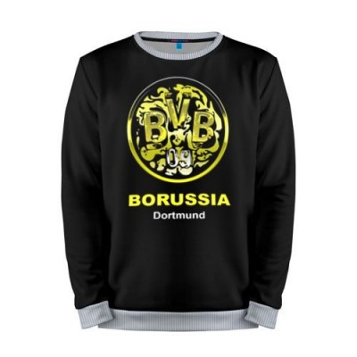 Мужской свитшот 3D «Borussia Dortmund» grey 