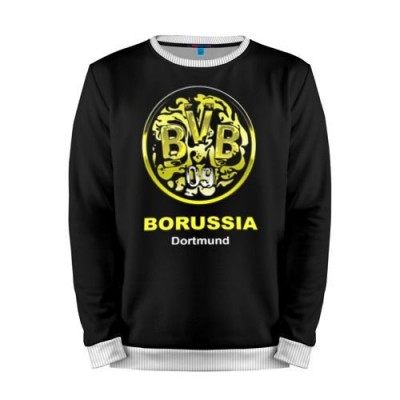 Мужской свитшот 3D «Borussia Dortmund» white 