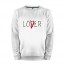 Мужской свитшот хлопок «Loser / Lover оно» white - Мужской свитшот хлопок «Loser / Lover оно» white