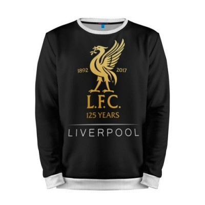 Мужской свитшот 3D «Liverpool gold edition» white 