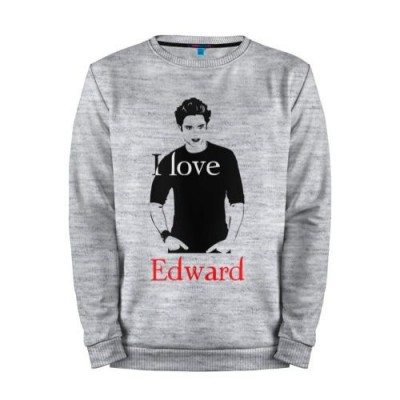 Мужской свитшот хлопок «I Love Edward» melange 
