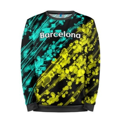 Мужской свитшот 3D «FC Barcelona» black 