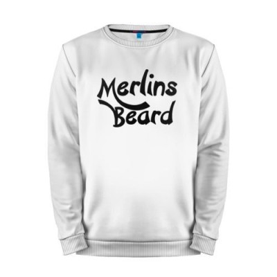 Мужской свитшот хлопок «Merlins Beard» white 