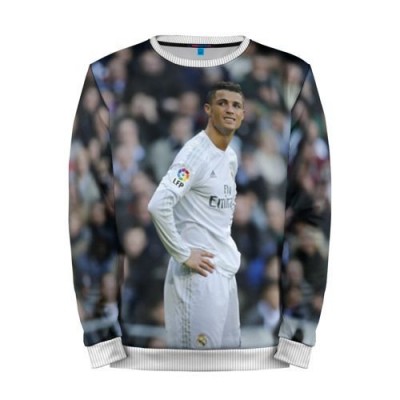 Мужской свитшот 3D «Cristiano Ronaldo» white 