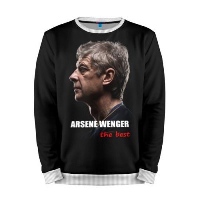 Мужской свитшот 3D «Arsene Wenger (Arsenal)» white 