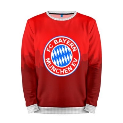Мужской свитшот 3D «FC Bayern 2018 Paints» white 